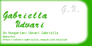 gabriella udvari business card